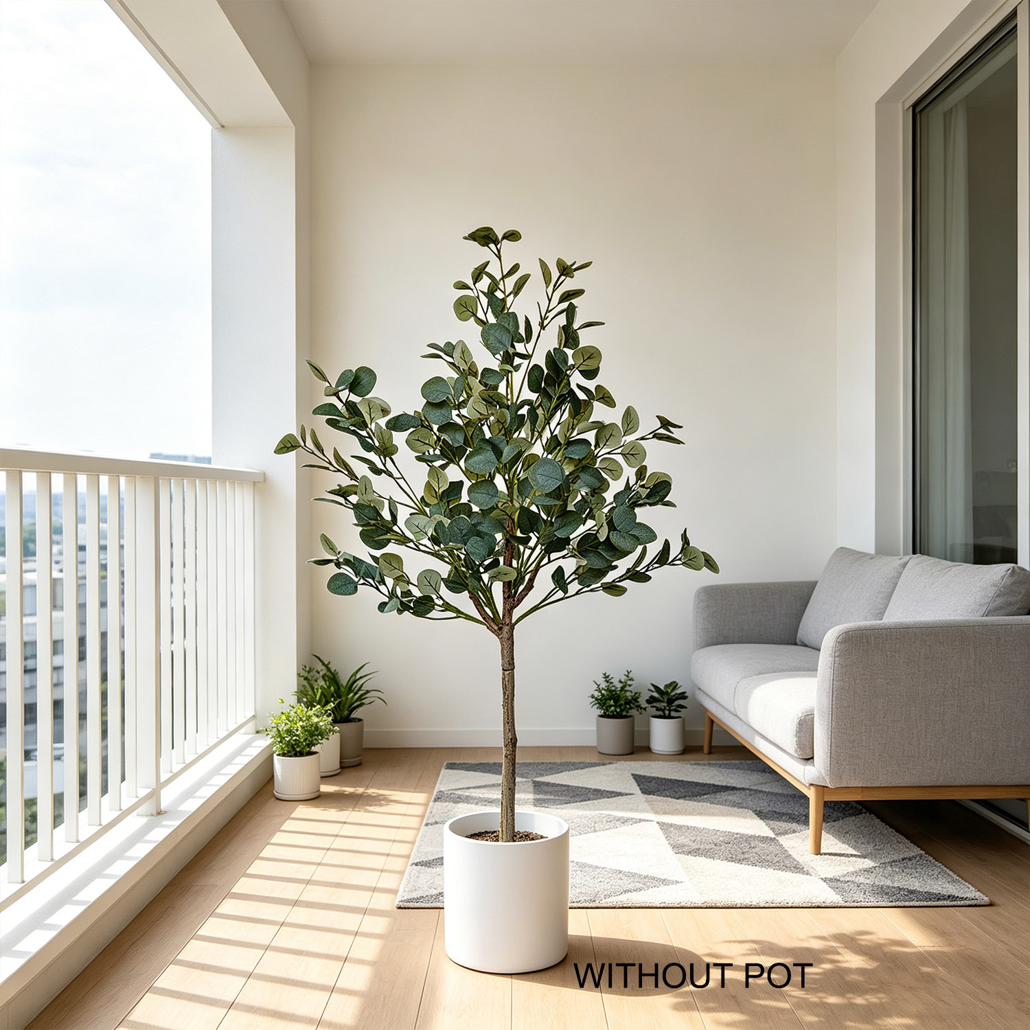 140cm Artificial Eucalyptus Pl - Ficus Lyrata Tree 评论和价格
